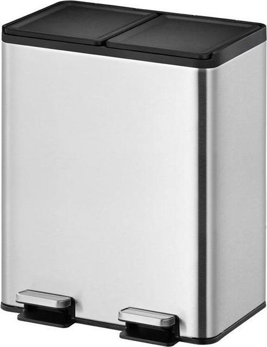 EKO Essential Recycler Pedaalemmer 40 Liter (20+20L) - RVS