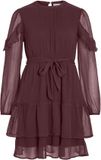 VILA VIELLY L/S FLOUNCE DRESS NOOS Dames Mini jurken