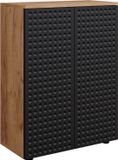 Vicco Irma Meuble bas – 60 x 81 cm à pois anthracite