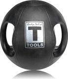 Fitnesstrading Medicine Ball 9,0KG - Dual Grip 20 LB Noir