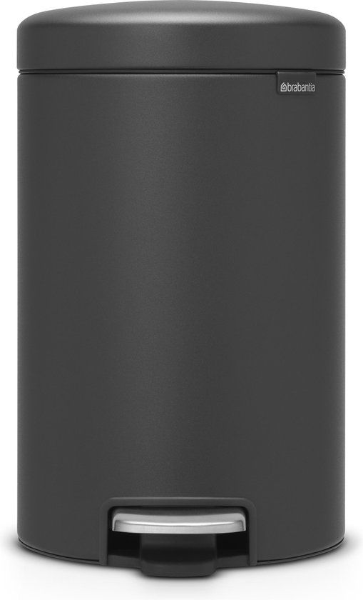 Brabantia NewIcon Pedal Bin - 12 Litre - Mineral Infinite Grey