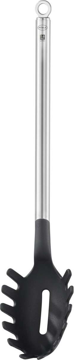 Rösle Spaghettilepel Basic Line 31 Cm Rvs Zilver/zwart