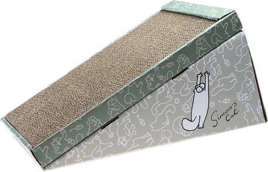 Simon'S Karlie Simon's Cat Krabplank Karton Grijs/Bruin 47x26x25 cm