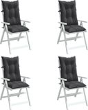 vidaXL Stoelkussens Hoge Rug 120x50x7 cm - Set van 4