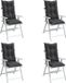 vidaXL Stoelkussens Hoge Rug 120x50x7 cm - Set van 4