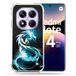 Cokitec Versterkte hoes voor Xiaomi Redmi Note 14 Pro 5G Fantastic Blue Dragon
