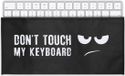 kwmobile hoes voor Universal Keyboard (L) - Housse de protection pour clavier - Couverture de clavier - Don't Touch my Keyboard design