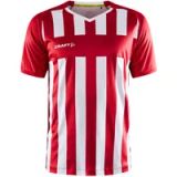Craft Progress 2.0 Stripe Shirt Korte Mouw Heren - Rood / Wit | Maat: M