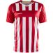 Craft Progress 2.0 Stripe Shirt Korte Mouw Heren - Rood / Wit | Maat: M