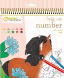 MY Avenue Mandarine Graffy Pop Number 'Horses' Kleurboek