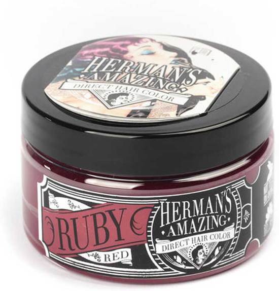 Hermans Amazing Haircolor Ruby Red semi permanente haarverf rood - 115 ml