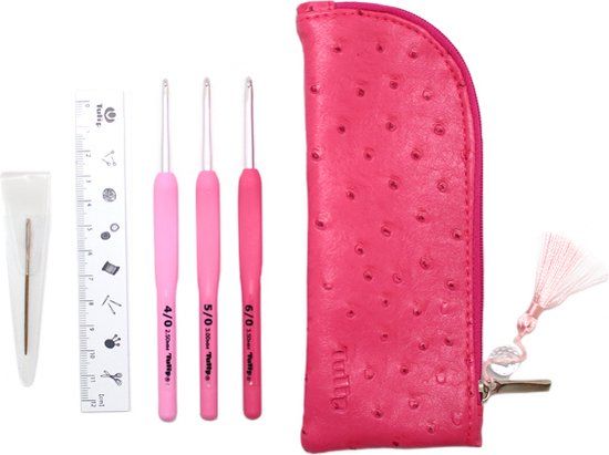 Tulip Etimo Rose Haaknaalden Set - Roze - 3 stuks
