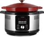 Lauben Multicooker - Snelkookpan - Slowcooker - 6 Liter - 1500W - Rood/Zilver