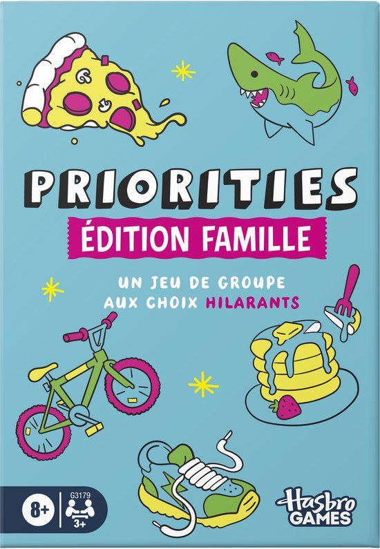 Hasbro Priorities Family-partyspeleditie Franse editie