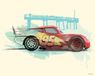 Komar Disney - Cars Lightning McQueen - décoration murale - 50 x 40 cm