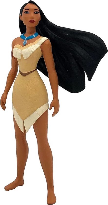 Bullyland 11355 - speelfiguur Pocahontas uit Walt Disney Pocahontas, ca. 10 cm, detailgetrouw, ideaal als taartfiguur en klein cadeau voor kinderen vanaf 3 jaar