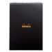 Rhodia 19920C Schrijfblok & Schrift A4 80 Vel Zwart