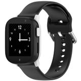 Wigento Xplora Hoogwaardige siliconen vervangingsband voor de Xplora X6 Play / X6 Children smartwatch, kleur: zwart