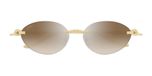 Cartier Panthère De Cartier Ct0504s Lunettes de soleil femme doré rondes marron 58mm
