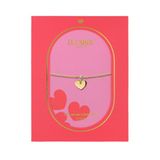 Lucardi Dames Stalen goldplated armband met hart - Armband - Staal - Goudkleurig - 19 cm