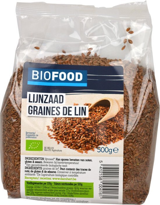 Damhert Biofood Lijnzaad BIO 500 gr