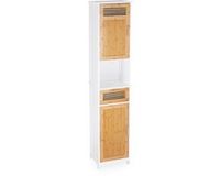 Merkloos Relaxdays Kolomkast badkamer - met lade - 180 x 39 x 30 cm