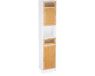 Merkloos Relaxdays Kolomkast badkamer - met lade - 180 x 39 x 30 cm