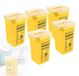 Canuleafvalcontainers 5 stuks 1 Litre Contenants à déchets médicaux pour aiguilles et canules