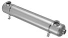 Échangeur de chaleur pour piscine, échangeur de chaleur pour piscine de 360 000 BTU, construction en acier inoxydable 316L, système de chauffage à transfert eau-eau haute efficacité pour spa, bain à remous, intérieur/extérieur, argent