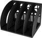 Merkloos Black-4 Slots, boîte de rangement en bambou noir
