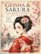 Geisha & Sakura Coloring Book for Adults