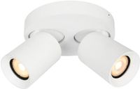 Artdelight Spot Megano 2 lichts Ø 17 cm wit