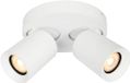 Artdelight Spot Megano 2 lichts Ø 17 cm wit