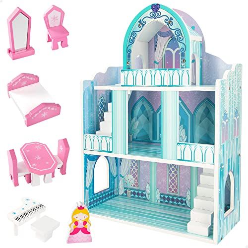 COLORBABY Woomax 49314 Houten slot, 37 x 15 x 53,5 cm, +3 A
