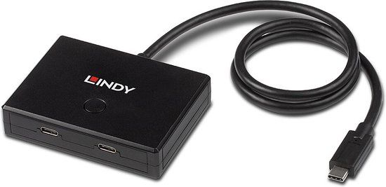 Lindy 43329 USB 3.2 Gen 1 Type-C Hub, 5000 Mbit/s, Zwart