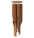 Nalulu Klassieke bamboe windgong - buiten houten windgong buiten, medium, handgemaakt met kalmerende diepe tinten, ideaal woondecoratie of cadeau voor elke gelegenheid v2