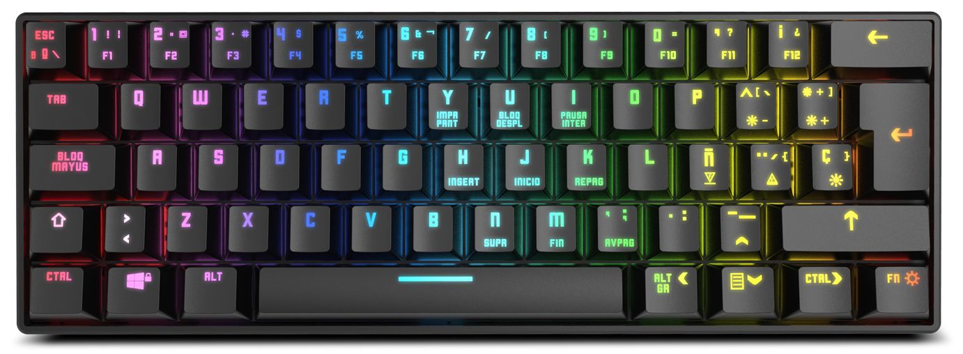 Krom Kluster - Mini RGB Mechanical Gaming Keyboard - Black