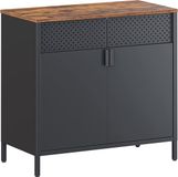 Armoire de rangement - Armoire de bureau - commode avec étagère réglable - cadre en acier - style industriel