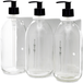 Distributeur de savon mural triple blanc