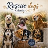 Rescue Dogs Calendar 2027: Heartwarming Rescue Pets, Inspiring Canine Moments, and 3 Bonus Months of 2028
