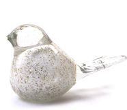Loranto Mini Urn Vogel Wit met Zilver