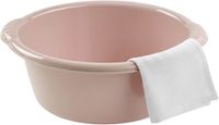 Plasticforte Afwasteil - afwasbak - rond - 10 liter - taupe - kunststof - 38 cm diameter