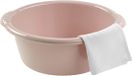 Plasticforte Afwasteil - afwasbak - rond - 10 liter - taupe - kunststof - 38 cm diameter