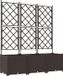 vidaXL Plantenbak 3 st bruin 120 x 40 x 143 cm pp
