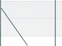 vidaXL Gaashek met grondbevestiging 10 x 1,6 m PVC-coated staal groen
