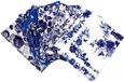 Bleu et Blanc Fleurs Tissu Fat Quarters Set 100% Coton