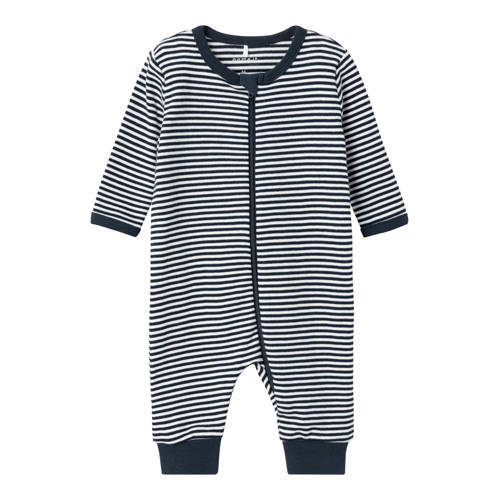 NAME IT NAME IT BABY gestreepte boxpak NBNNIGHTSUIT donkerblauw