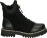 2Go Fashion - 8259502 - Hoge sneakers Veterboots Dames veterschoenen Dames sneakers Half-hoge schoenen - Zwart - Maat 39