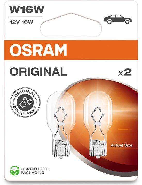 Osram Original Line T15 12V Zwart Auto Achterlicht Unit Markeerlicht Kentekenlicht Gloeilamp 2 Stuk(s)