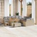 Maison Exclusive - Ensemble de jardin 13 pièces, beige, en polyrotin